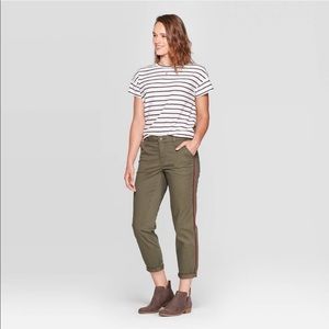 Target mid rise relax fit jeans stripe
